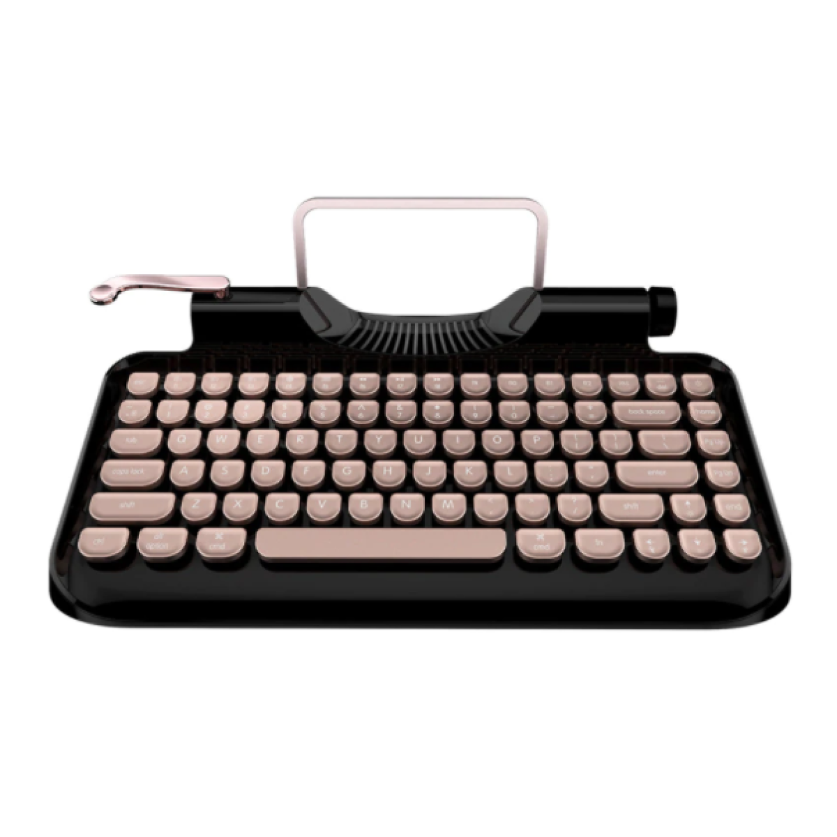 Rymek Cherry MX 復古打字機藍牙機械鍵盤 (黑色)